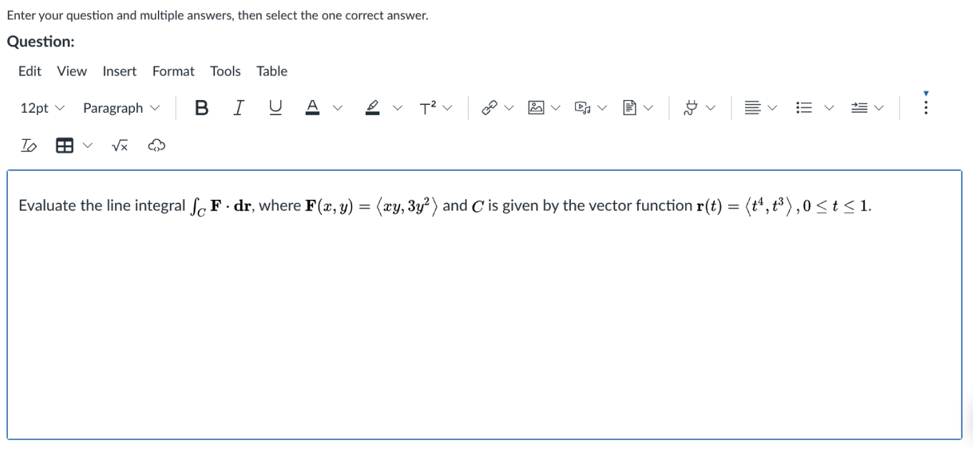 Finish question