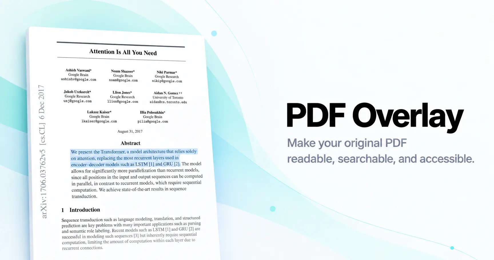 Accessible PDFs from your own documents