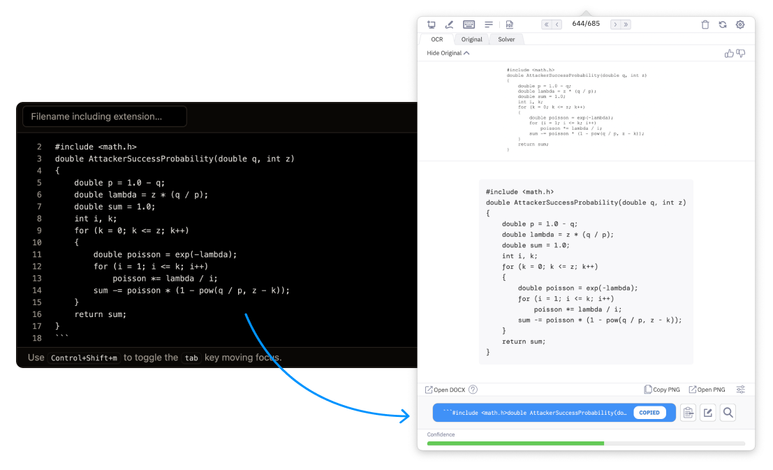 Code snippet converted with Snip desktop app