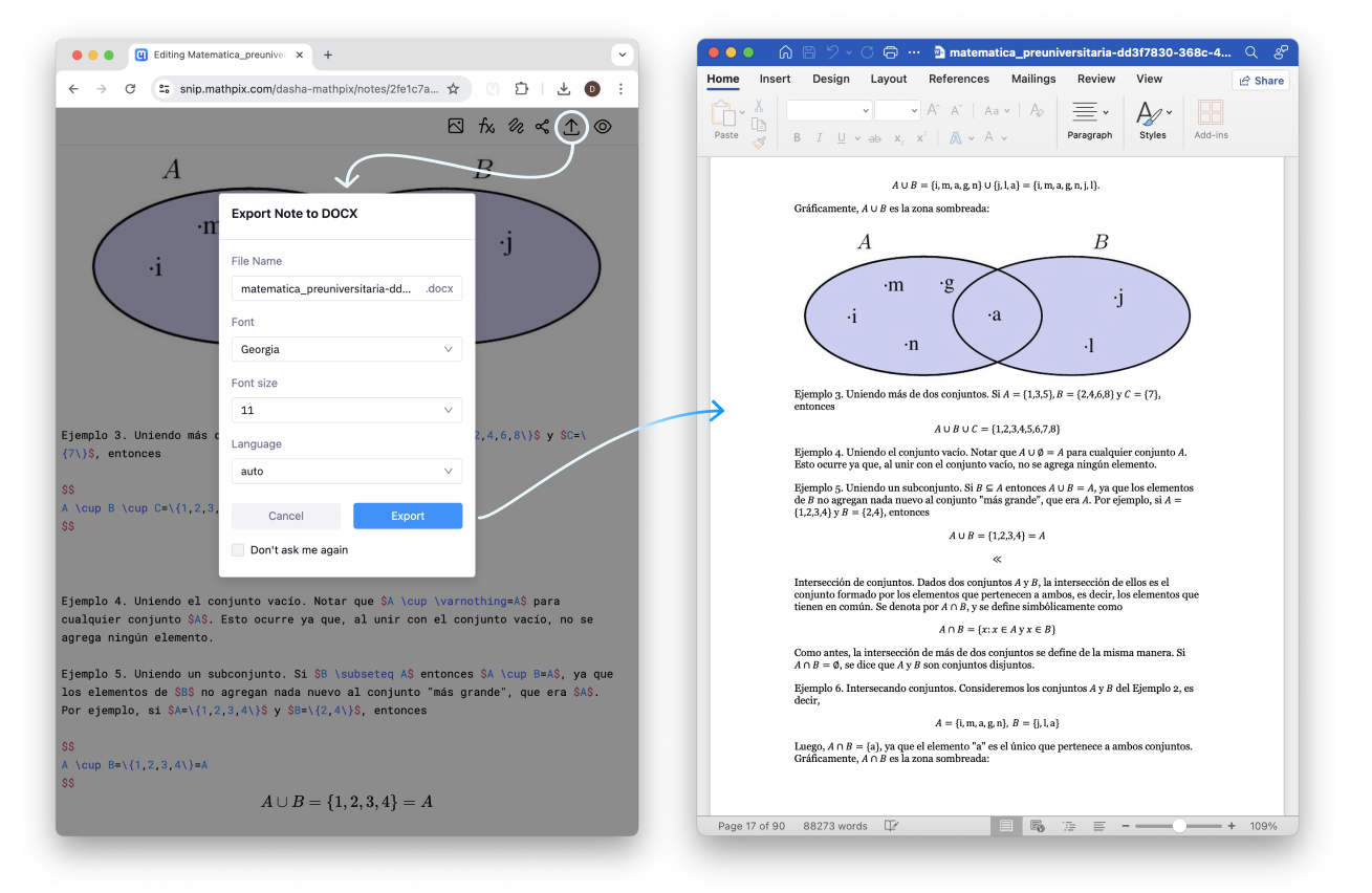 Note exported to DOCX