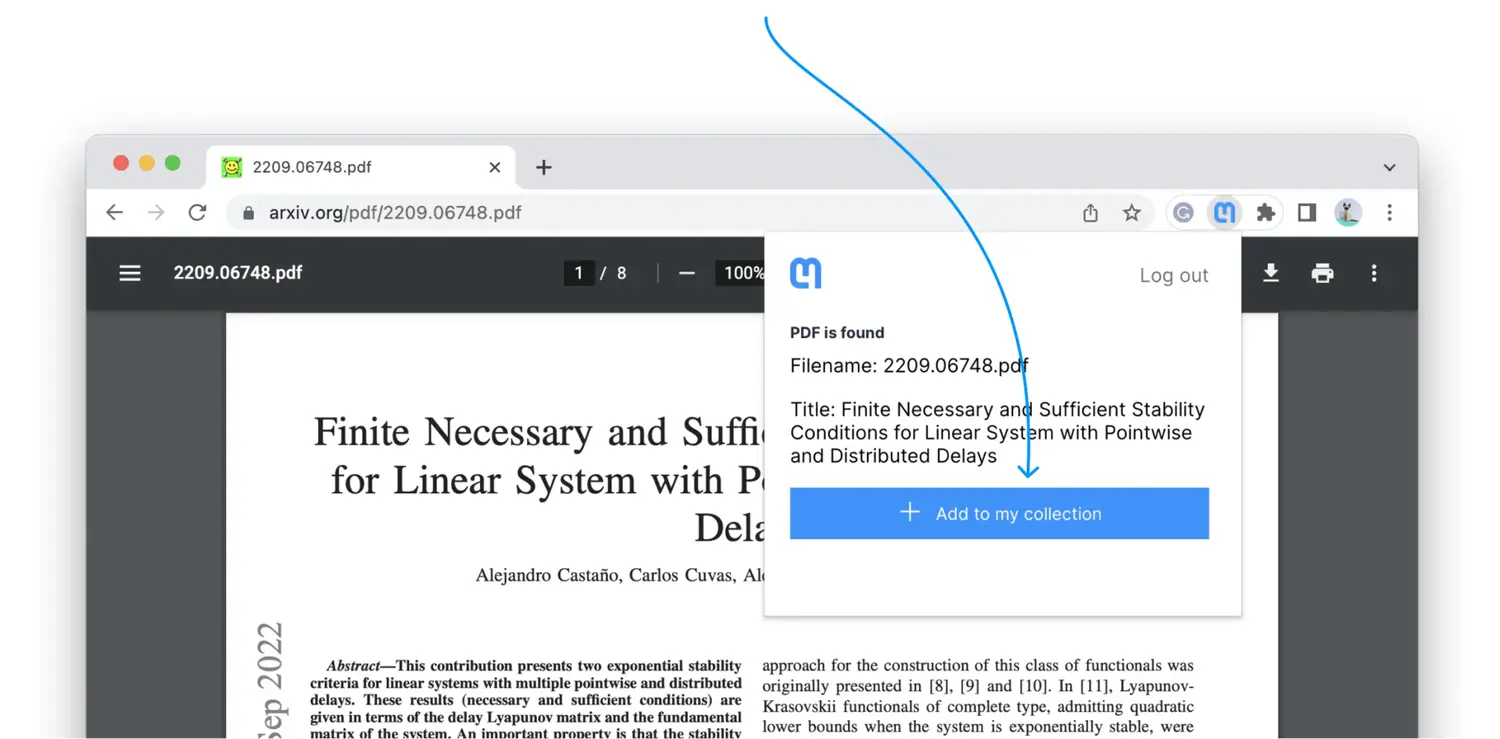 Chrome Extension for PDF cloud