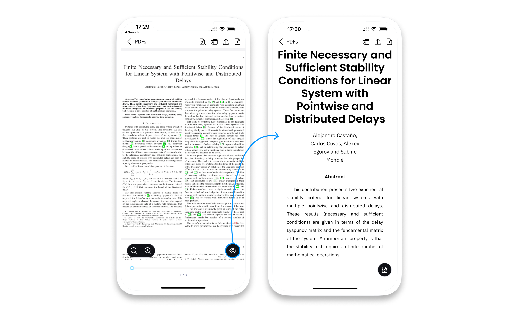 Read your PDFs with our Preview mode