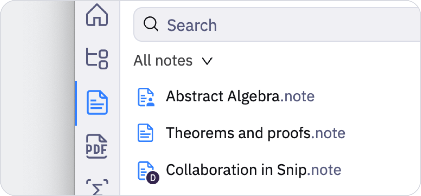 Search Notes