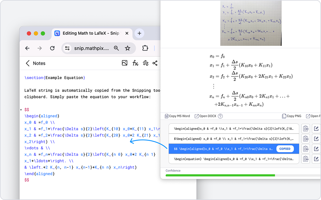 Equation to LaTeX.