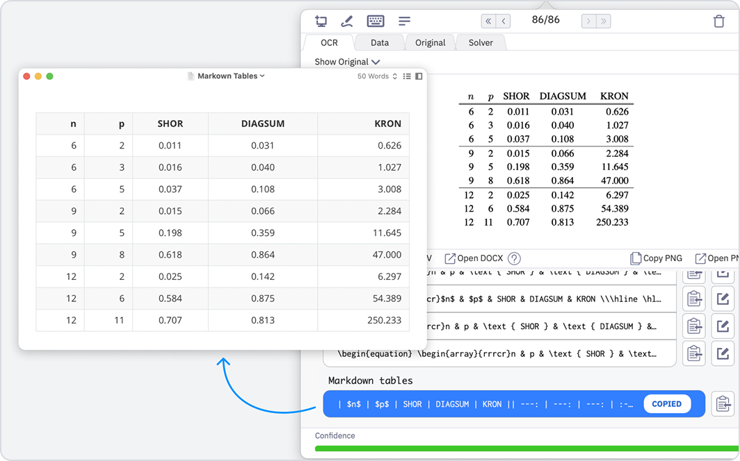 Convert table to Markdown.