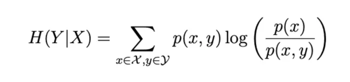 Mutual information equation