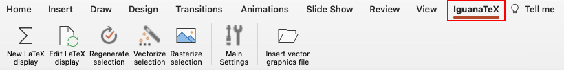 IguanaTex in PowerPoint