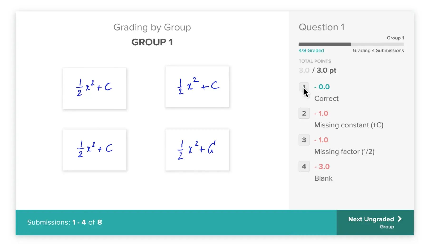 Gradescope example