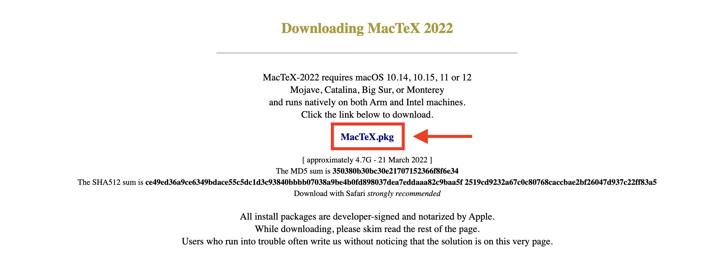 Download MacTeX
