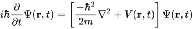 Time-dependent Schrödinger equation in position basis (single nonrelativistic particle)