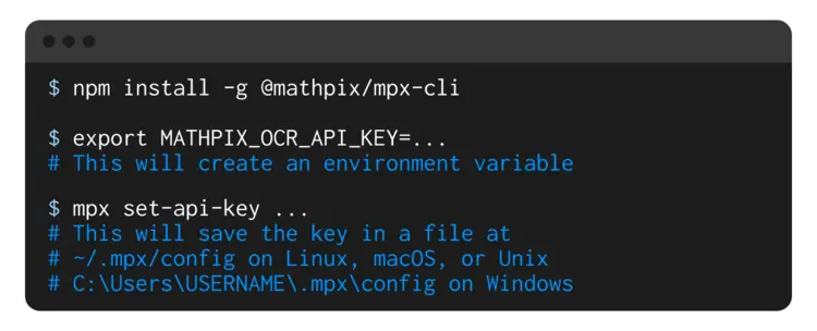 Use MPX CLI with your API key