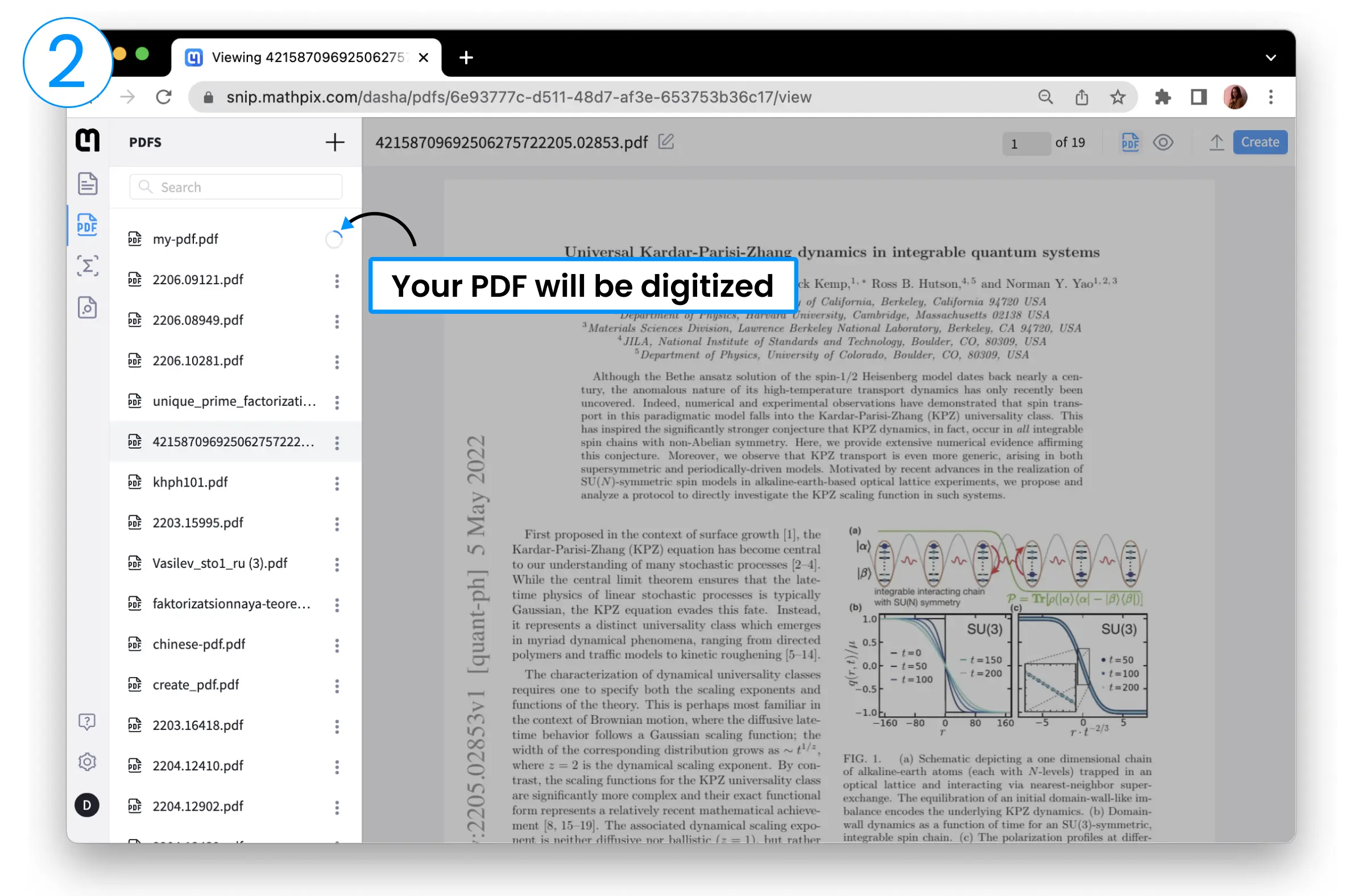PDF is being processed