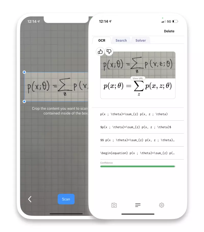 Snip an equation on your screen and convert it to LaTeX instantly.
