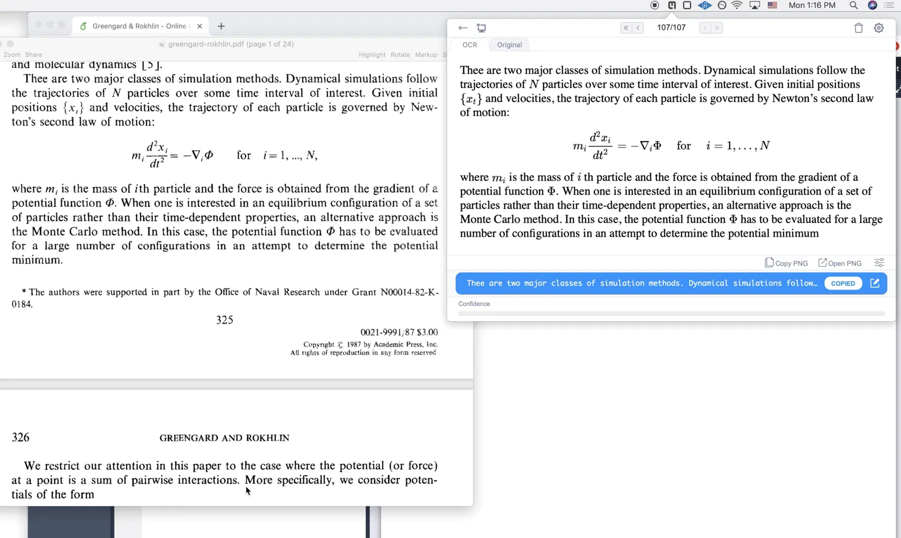 Mathpix Snip example