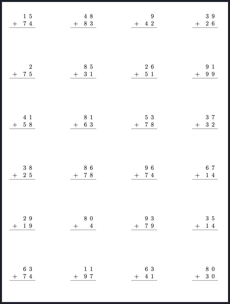 Mathpix Worksheets