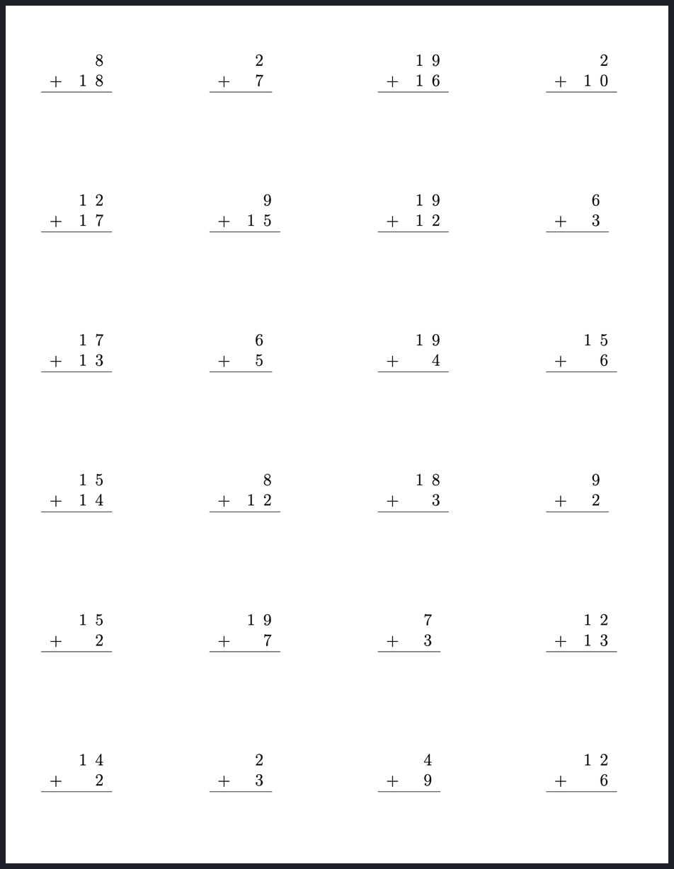 Mathpix Worksheets