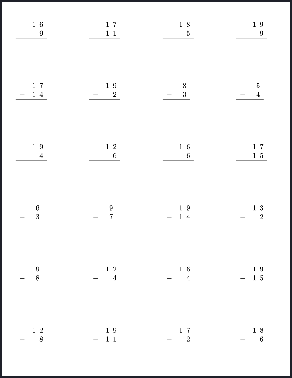 Mathpix Worksheets